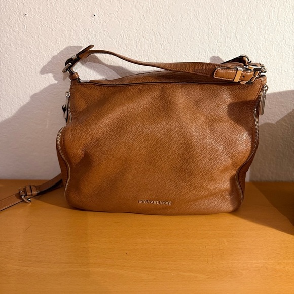 Michael Kors Brown Leather Shoulder Bag - Picture 1 of 7